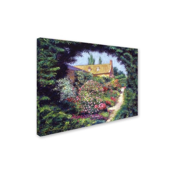 David Lloyd Glover 'English Garden Stroll' Canvas Art,14x19